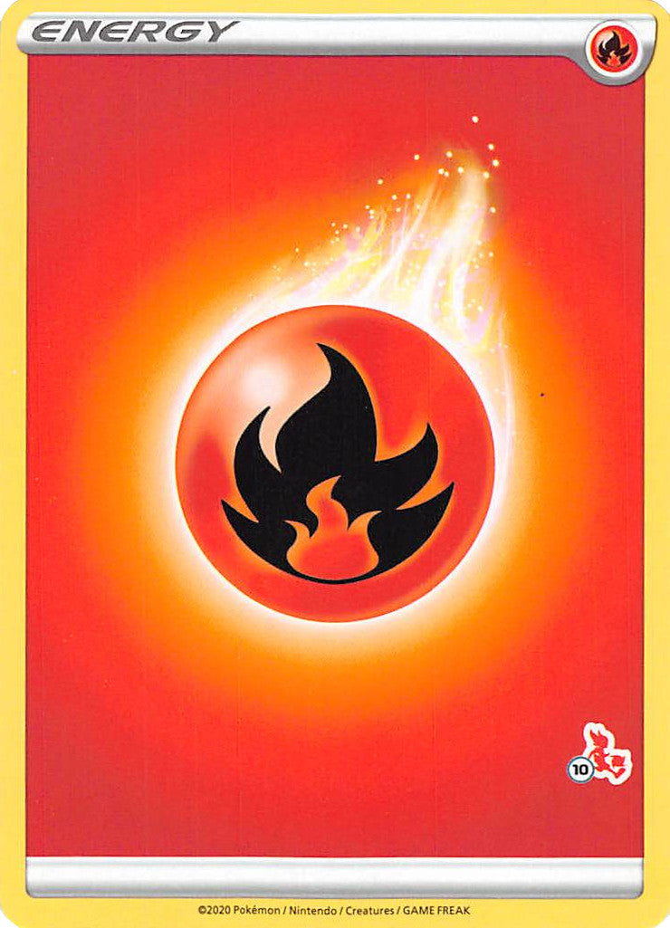 Fire Energy (Cinderace Stamp #10) [Battle Academy 2022] | I Want That Stuff Brandon