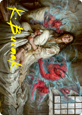 Eruth, Tormented Prophet Art Card (Gold-Stamped Signature) [Innistrad: Crimson Vow Art Series] | I Want That Stuff Brandon