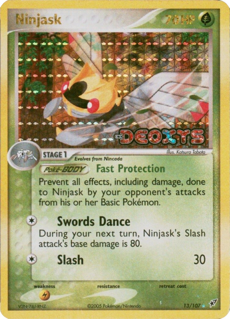 Ninjask (13/107) (Stamped) [EX: Deoxys] | I Want That Stuff Brandon