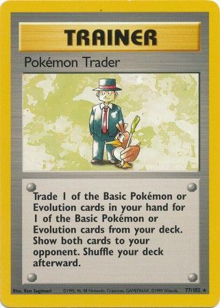 Pokemon Trader (77/102) [Base Set Unlimited] | I Want That Stuff Brandon