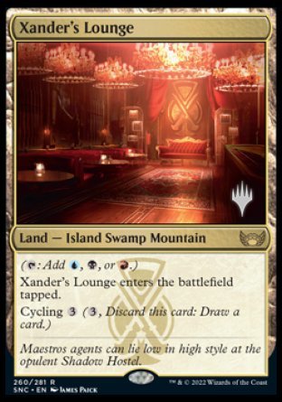 Xander's Lounge (Promo Pack) [Streets of New Capenna Promos] | I Want That Stuff Brandon