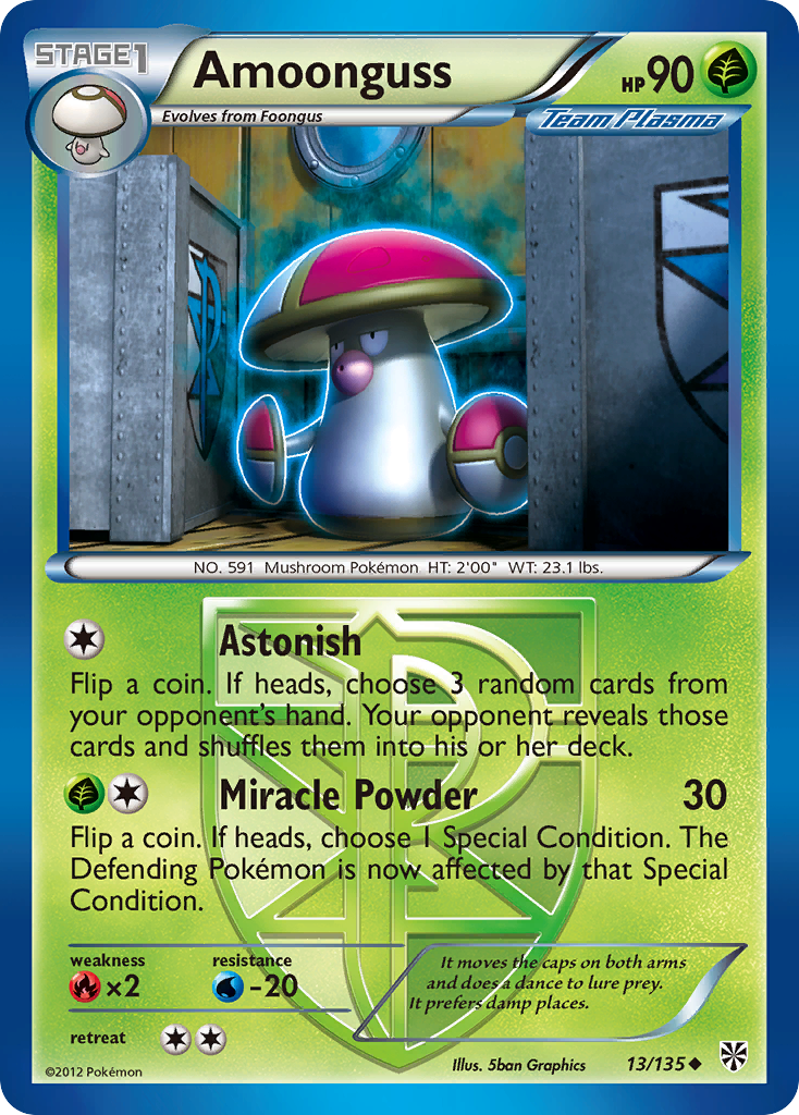 Amoonguss (13/135) [Black & White: Plasma Storm] | I Want That Stuff Brandon