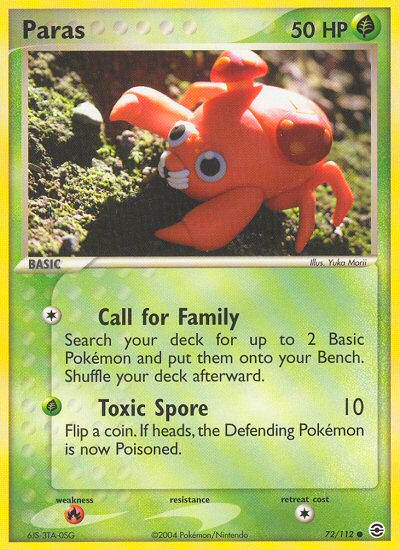 Paras (72/112) [EX: FireRed & LeafGreen] | I Want That Stuff Brandon