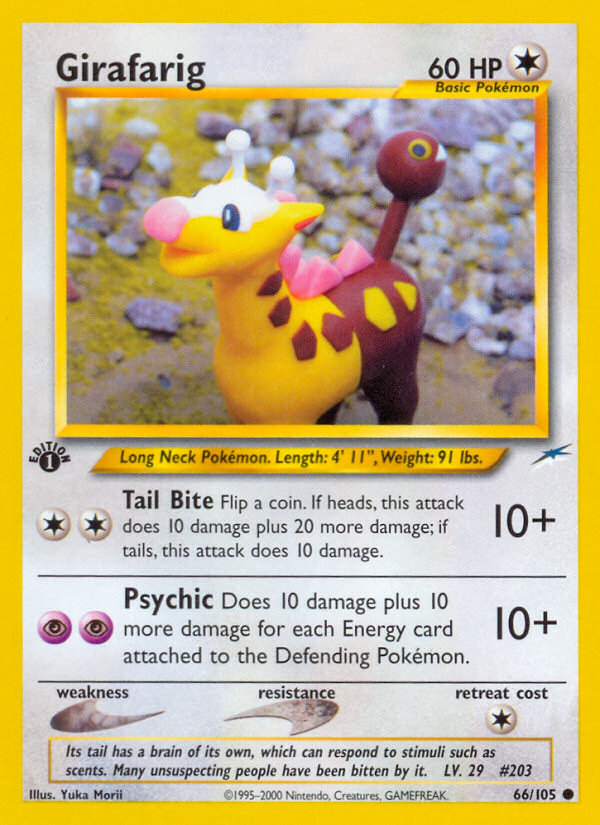 Girafarig (66/105) [Neo Destiny 1st Edition] | I Want That Stuff Brandon