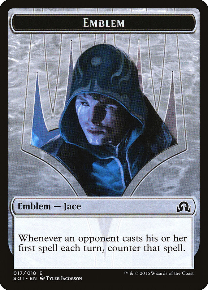 Jace, Unraveler of Secrets Emblem [Shadows over Innistrad Tokens] | I Want That Stuff Brandon