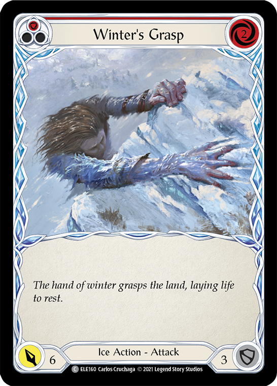 Winter's Grasp (Red) [ELE160] (Tales of Aria)  1st Edition Normal | I Want That Stuff Brandon