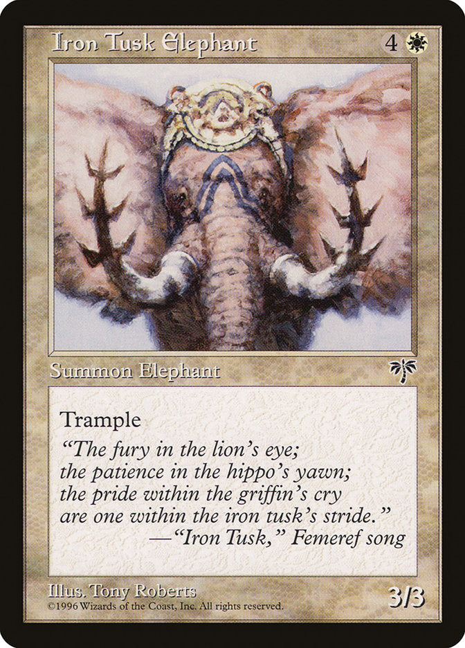 Iron Tusk Elephant [Mirage] | I Want That Stuff Brandon