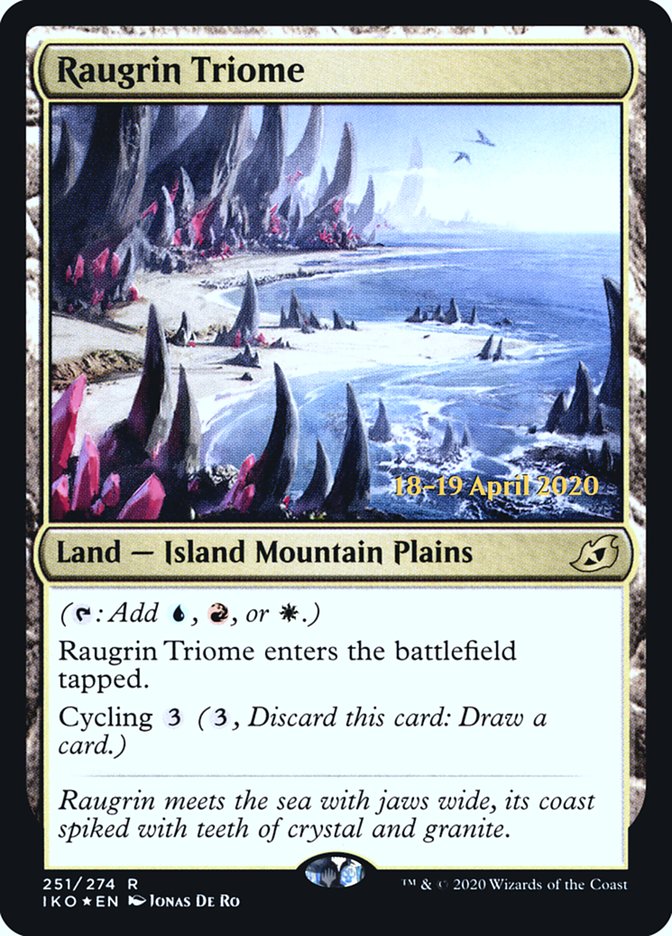 Raugrin Triome [Ikoria: Lair of Behemoths Prerelease Promos] | I Want That Stuff Brandon