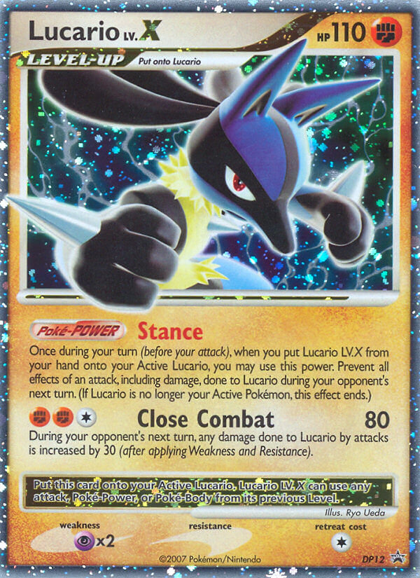 Lucario LV.X (DP12) [Diamond & Pearl: Black Star Promos] | I Want That Stuff Brandon