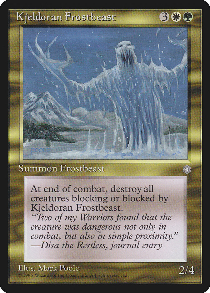 Kjeldoran Frostbeast [Ice Age] | I Want That Stuff Brandon