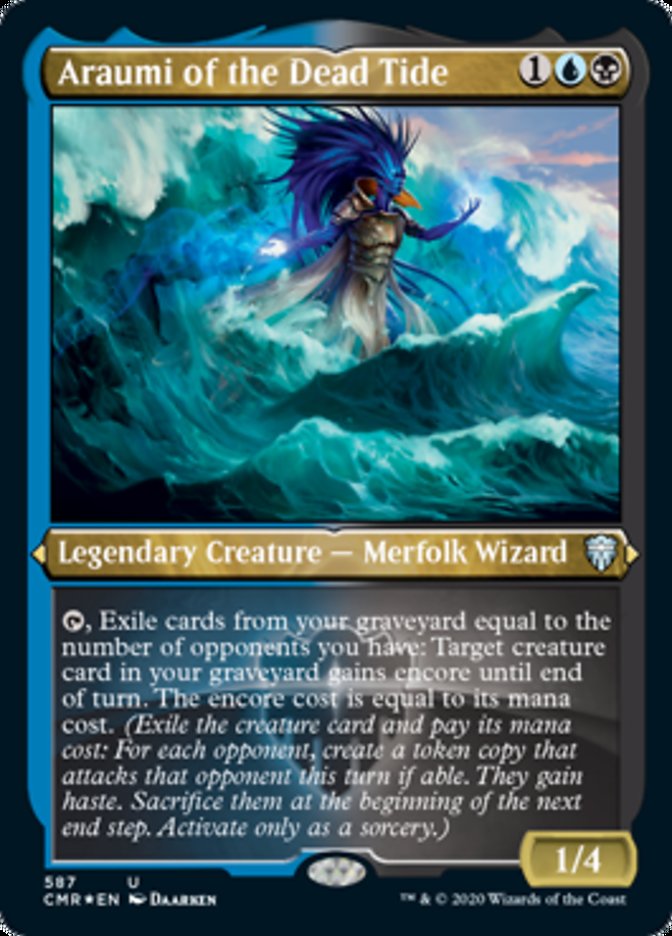 Araumi of the Dead Tide (Etched) [Commander Legends] | I Want That Stuff Brandon