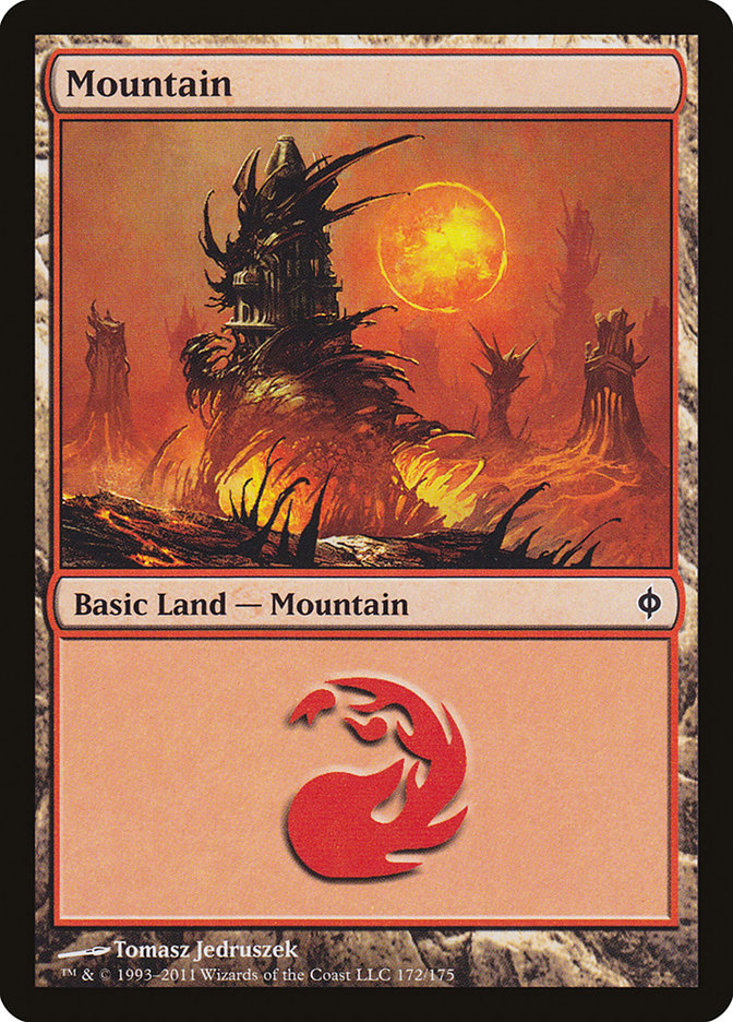 Mountain (172) [New Phyrexia] | I Want That Stuff Brandon