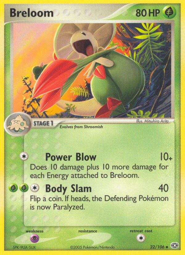 Breloom (22/106) [EX: Emerald] | I Want That Stuff Brandon