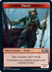 Pirate // Weird Double-Sided Token [Core Set 2021 Tokens] | I Want That Stuff Brandon