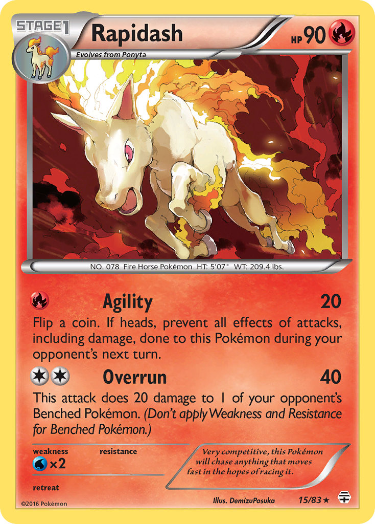 Rapidash (15/83) [XY: Generations] | I Want That Stuff Brandon