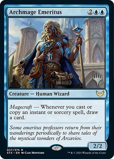 Archmage Emeritus (Promo Pack) [Strixhaven: School of Mages Promos] | I Want That Stuff Brandon