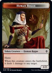 Human Rogue // Food (18) Double-Sided Token [Throne of Eldraine Tokens] | I Want That Stuff Brandon