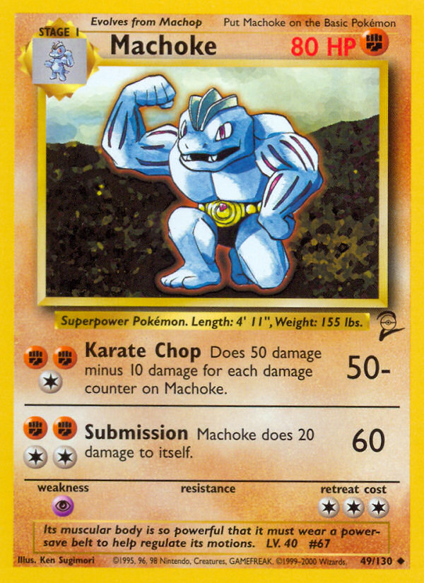 Machoke (49/130) [Base Set 2] | I Want That Stuff Brandon