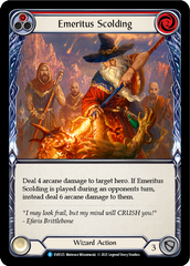 Emeritus Scolding (Red) [EVR125] (Everfest)  1st Edition Rainbow Foil | I Want That Stuff Brandon