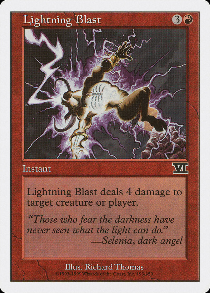 Lightning Blast [Classic Sixth Edition] | I Want That Stuff Brandon