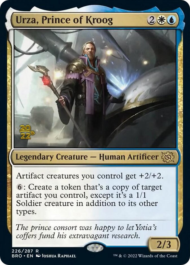 Urza, Prince of Kroog [The Brothers' War Prerelease Promos] | I Want That Stuff Brandon