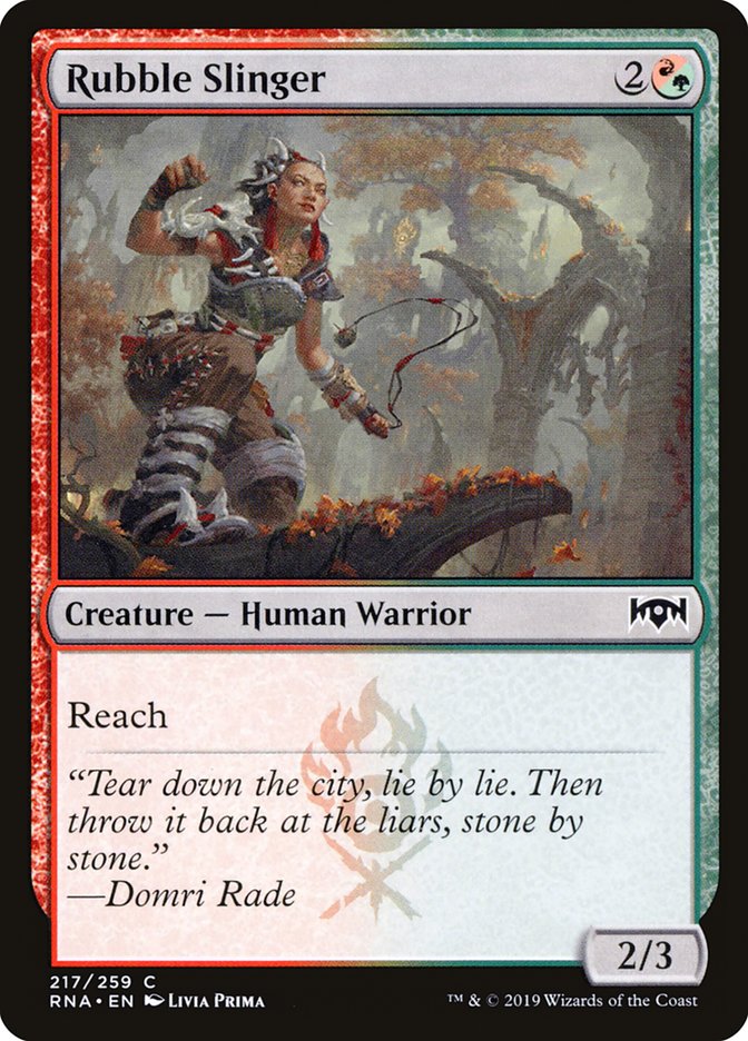 Rubble Slinger [Ravnica Allegiance] | I Want That Stuff Brandon