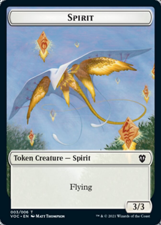 Spirit (003) // Thopter Double-Sided Token [Innistrad: Crimson Vow Commander Tokens] | I Want That Stuff Brandon