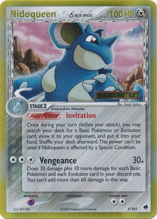 Nidoqueen (7/101) (Delta Species) (Stamped) [EX: Dragon Frontiers] | I Want That Stuff Brandon