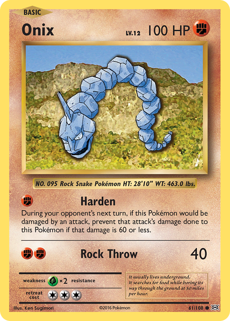 Onix (61/108) [XY: Evolutions] | I Want That Stuff Brandon