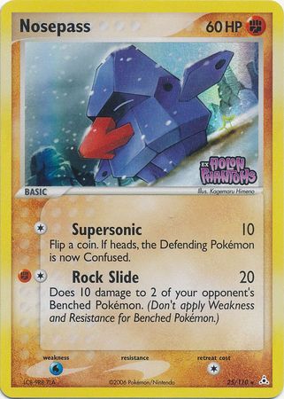 Nosepass (25/110) (Stamped) [EX: Holon Phantoms] | I Want That Stuff Brandon