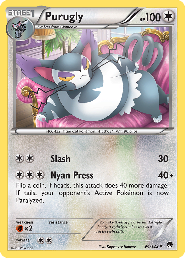 Purugly (94/122) [XY: BREAKpoint] | I Want That Stuff Brandon