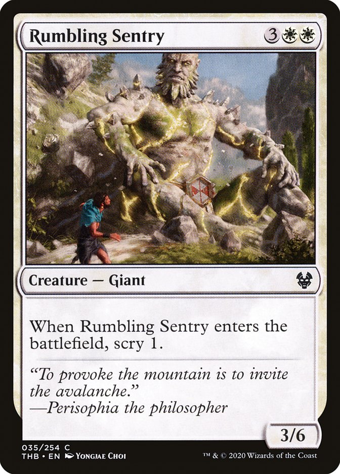 Rumbling Sentry [Theros Beyond Death] | I Want That Stuff Brandon