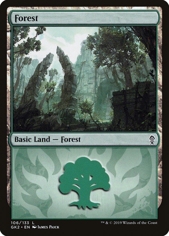 Forest (106) [Ravnica Allegiance Guild Kit] | I Want That Stuff Brandon