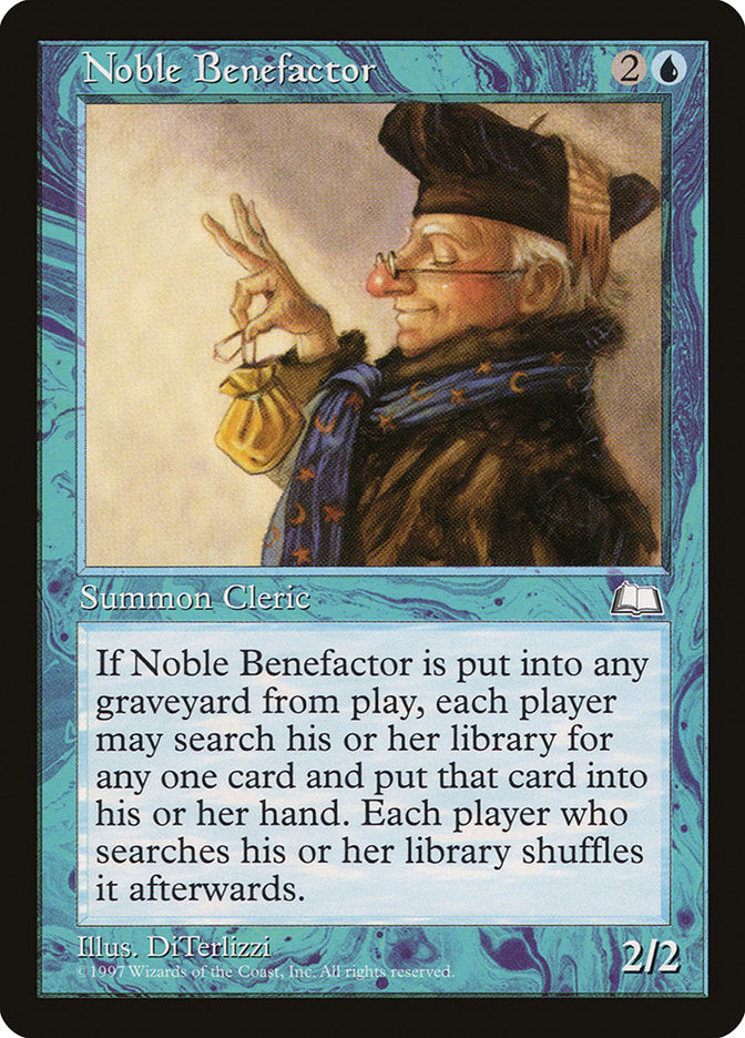 Noble Benefactor [Weatherlight] | I Want That Stuff Brandon