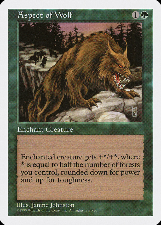 Aspect of Wolf [Fifth Edition] | I Want That Stuff Brandon