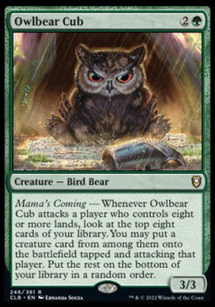 Owlbear Cub [Commander Legends: Battle for Baldur's Gate] | I Want That Stuff Brandon