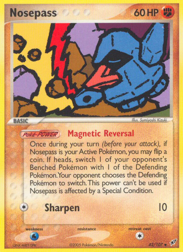 Nosepass (42/107) [EX: Deoxys] | I Want That Stuff Brandon