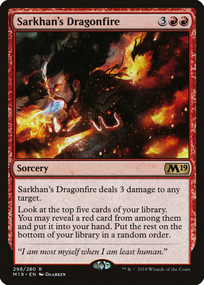 Sarkhan's Dragonfire [Core Set 2019] | I Want That Stuff Brandon