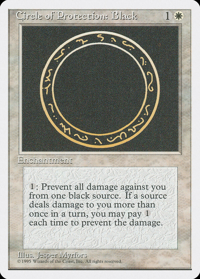 Circle of Protection: Black [Fourth Edition] | I Want That Stuff Brandon