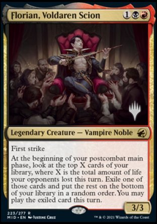 Florian, Voldaren Scion (Promo Pack) [Innistrad: Midnight Hunt Promos] | I Want That Stuff Brandon