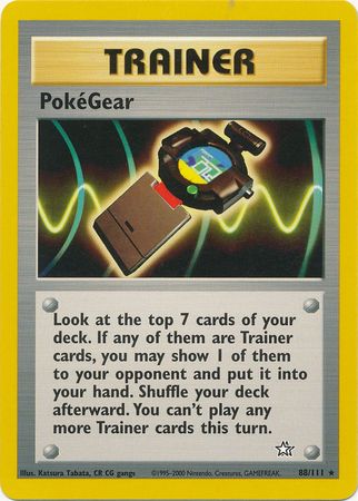 PokeGear (88/111) [Neo Genesis Unlimited] | I Want That Stuff Brandon