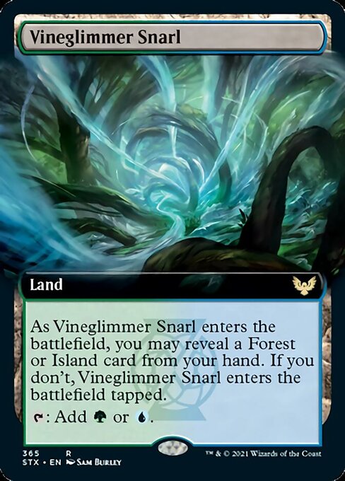 Vineglimmer Snarl (Extended Art) [Strixhaven: School of Mages] | I Want That Stuff Brandon