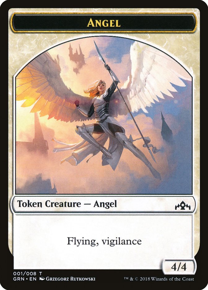 Angel Token [Guilds of Ravnica Tokens] | I Want That Stuff Brandon