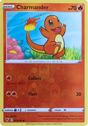 Charmander (023/185) (Reverse Cosmos Holo) [Sword & Shield: Vivid Voltage] | I Want That Stuff Brandon