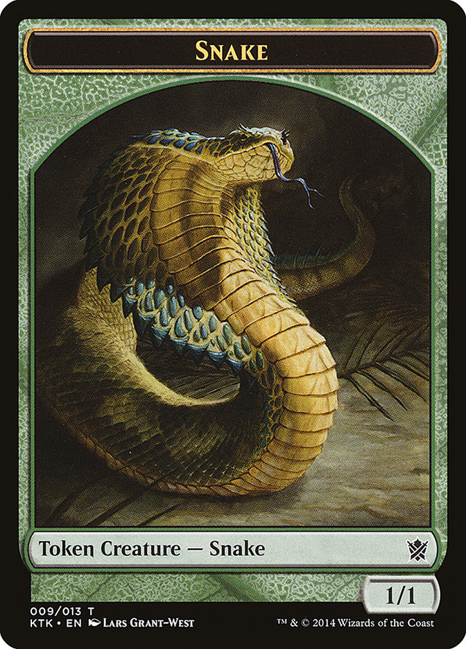 Snake Token [Khans of Tarkir Tokens] | I Want That Stuff Brandon