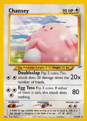 Chansey (31/105) [Neo Destiny Unlimited] | I Want That Stuff Brandon