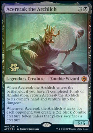 Acererak the Archlich [Dungeons & Dragons: Adventures in the Forgotten Realms Prerelease Promos] | I Want That Stuff Brandon