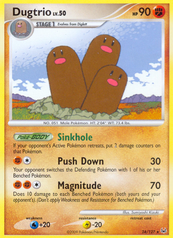 Dugtrio (24/127) [Platinum: Base Set] | I Want That Stuff Brandon