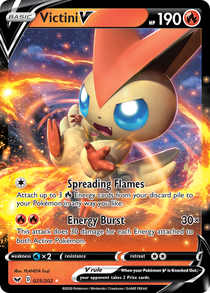 Victini V (025/202) [Sword & Shield: Base Set] | I Want That Stuff Brandon