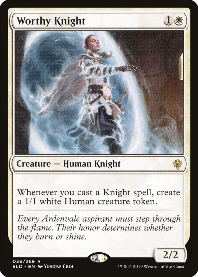 Worthy Knight (Promo Pack) [Throne of Eldraine Promos] | I Want That Stuff Brandon